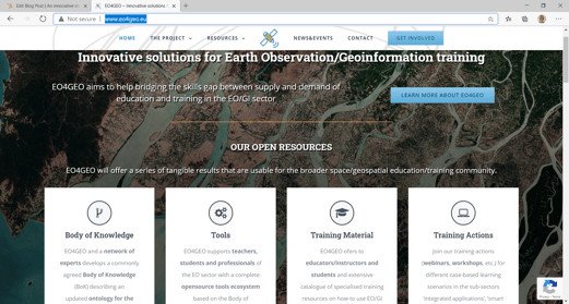 EO4GEO – Innovative solutions for Earth Observation_Geoinformation training and 1 more page - Work - Microsoft​ Edge 03_12_2020 17_10_12
