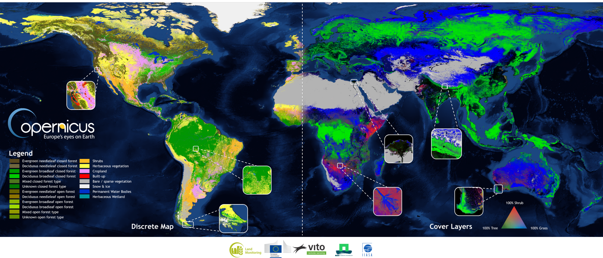 Covered maps. Earth and Legend. Globe Land. Карты c Map покрытие.