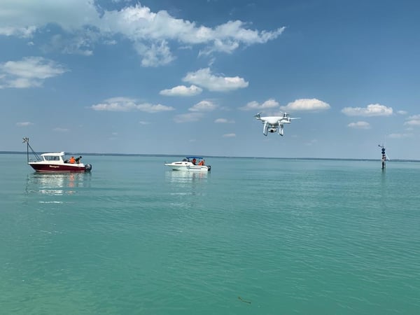 MONOCLE field campaign - collecting water quality data with a drone