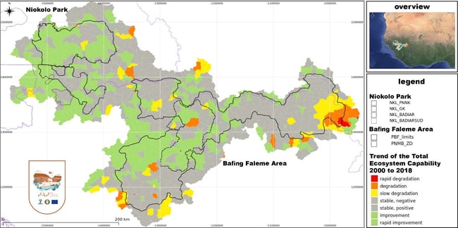 Trend in ecological value per Ecosystem Account Unit (SELU) from 2000 to 2018_logo