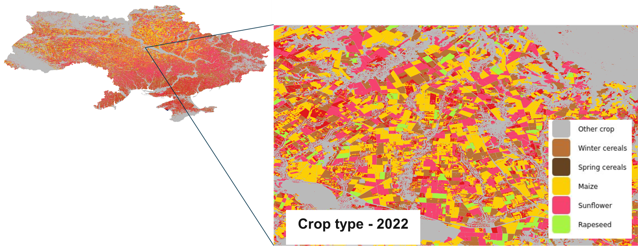 WorldCereal System - Custom Crop Type Product for Ukraine
